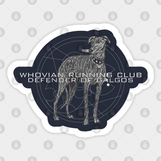 Defender of Galgos Sticker by Fanthropy Running Clubs